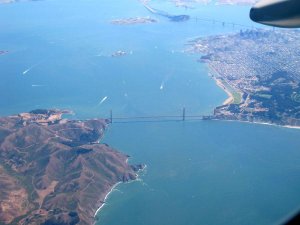 Luftbild der Golden  Gate Bridge. Foto: Stefan Kremer