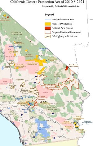 Karte der geplanten National Monuments. Foto: California Wilderness Coalition