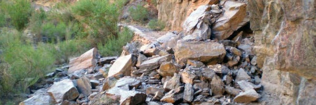 Grand Canyon: Zwei Felsstürze am North Kaibab Trail