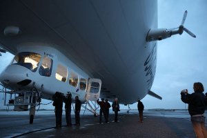 Zeppelin Eureka am Boden. Foto: wikipedia