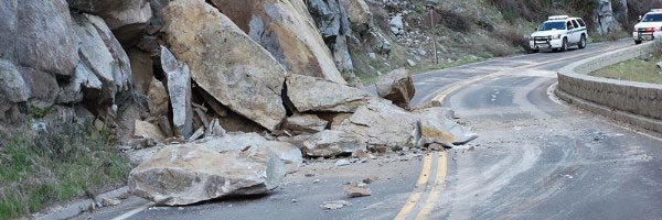 Yosemite: Highway 140 durch Felssturz blockiert