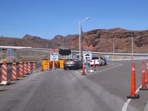 Baustelle kurz vor dem Hoover Dam. Foto: Stefan Kremer