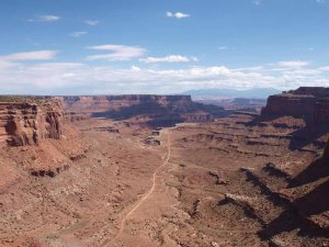 Blick vom Shafer Canyon Overlook. Foto: Frank Hennemann