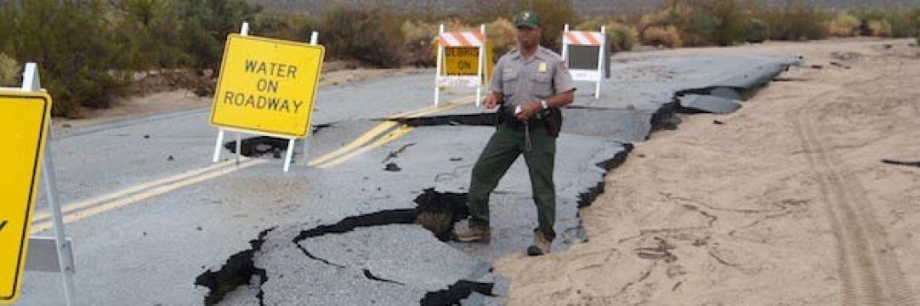 Joshua Tree: Straßensperren nach flash floods