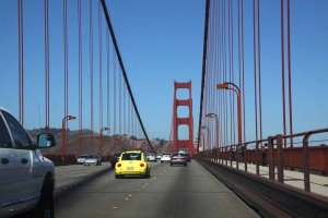Auf der Golden Gate Bridge. Foto: Stefan Kremer