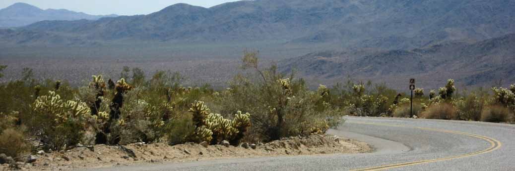 Joshua Tree: Arbeiten an der Pinto Basin Road