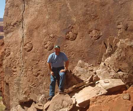 Ornithodenspuren am Glen Canyon